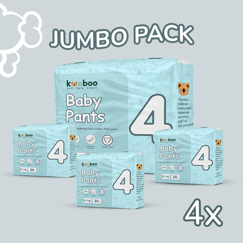 Jumbo Pants Bundle - 4 | 9-14 kg | 120 pcs