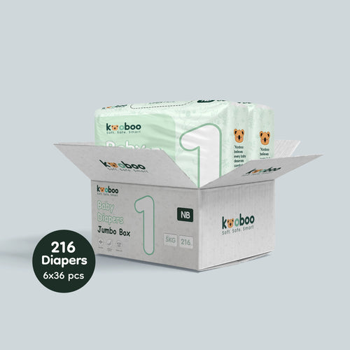 Monthly Diapers Bundle - NB | 5 kg | 216 pcs