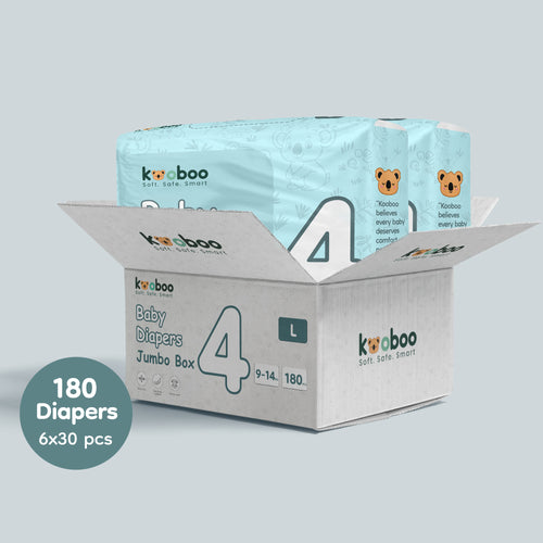 Monthly Diapers Bundle - 4 | 9-14 kg | 180 pcs