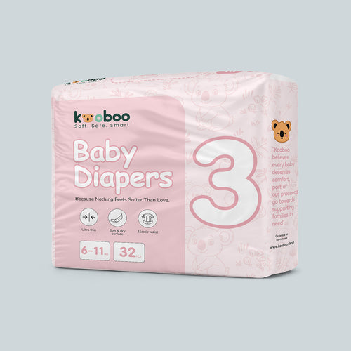 Baby Diaper - 3 | 6-11 kg | 32 pcs